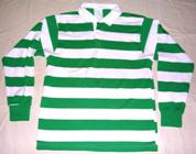 Polo Rugby Bianco-Verde